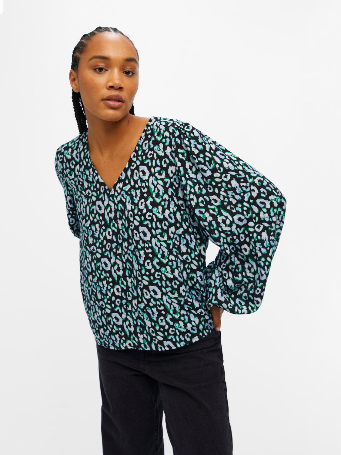 OBJLEONORA T-shirts & Tops - Black