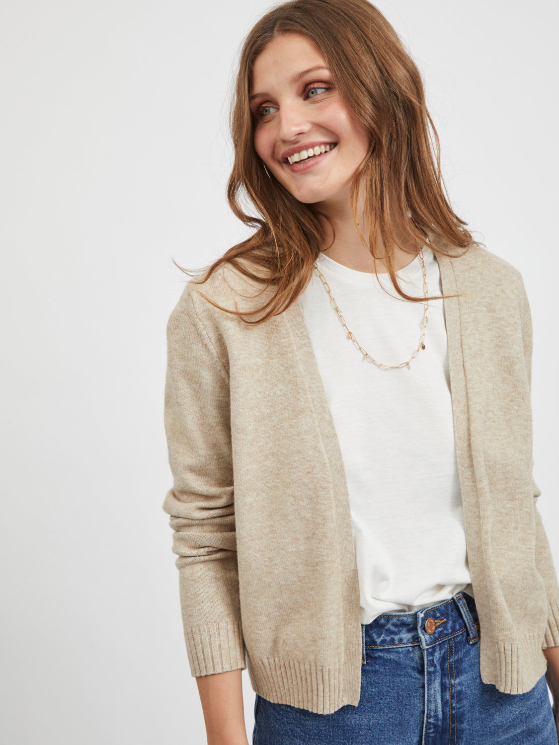 VIRIL Cardigan - Natural Melange
