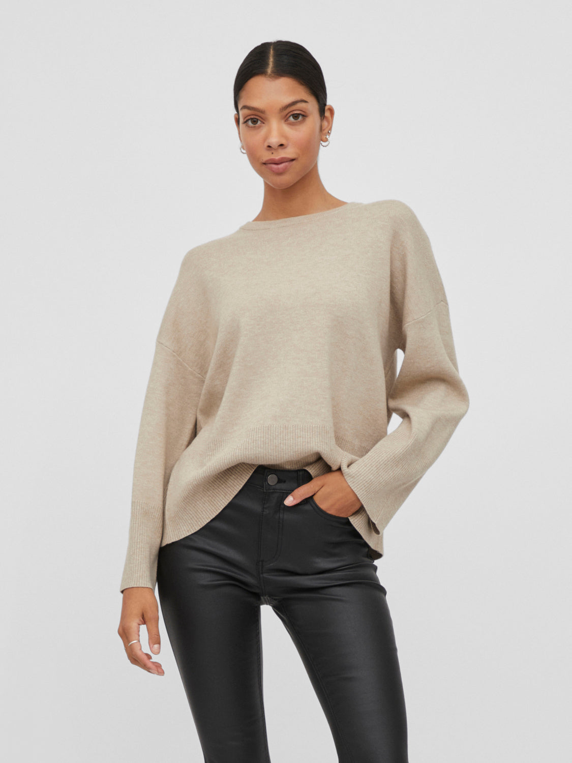 VICASSIE Pullover - Natural Melange