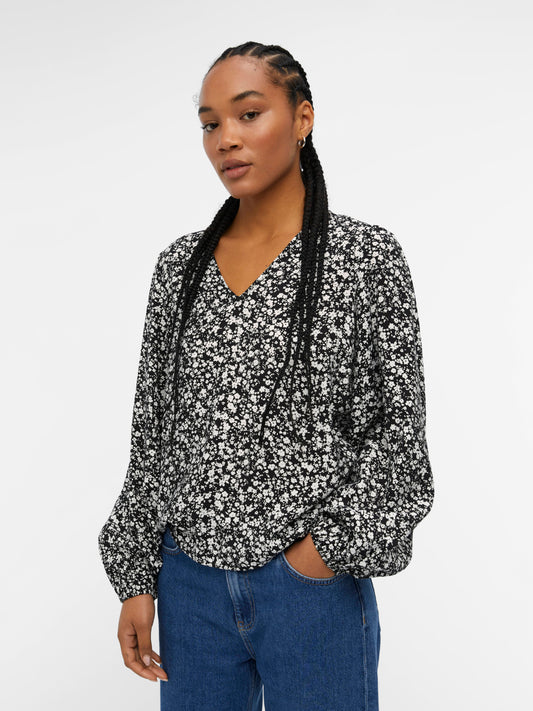 OBJLEONORA T-Shirts & Tops - Black