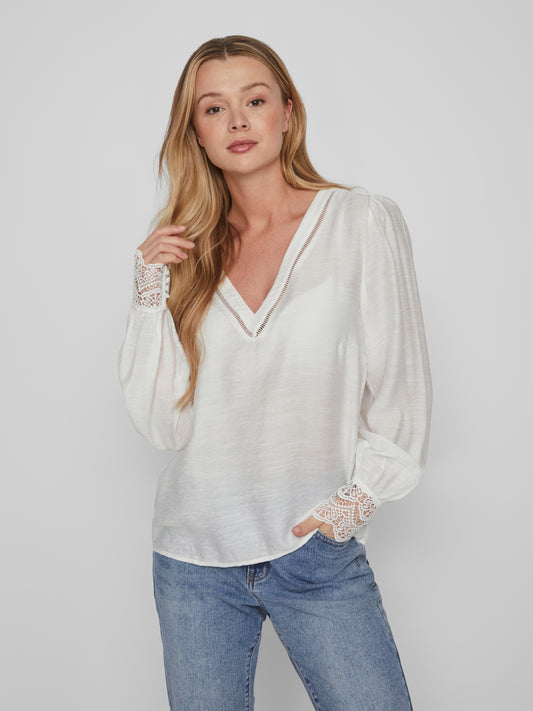VILIDA T-Shirts & Tops - Cloud Dancer