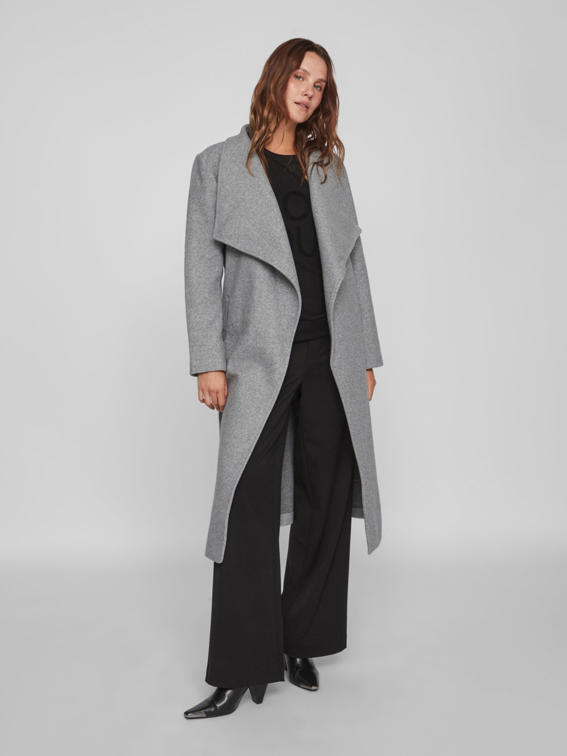 VICOOLEY Coat - Medium Grey Melange