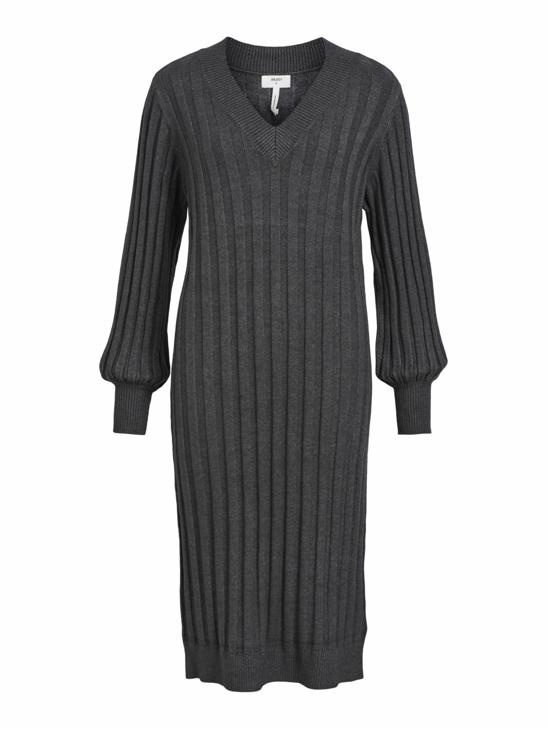 OBJALICE Dress - Dark Grey Melange